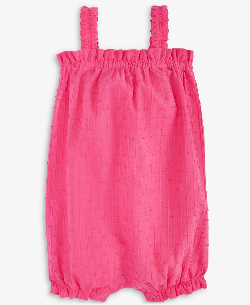 First Impressions Baby Girls Clip-Dot Cotton Tank Sunsuit, Exclusively at Macy's