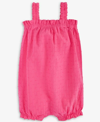 First Impressions Baby Girls Clip-Dot Cotton Tank Sunsuit, Exclusively at Macy's