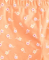 First Impressions Baby Girls Simple Floral-Print Biker Shorts, Exclusively at Macy's