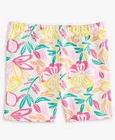 First Impressions Baby Girls Modern Tropical-Print Biker Shorts, Exclusively at Macy's
