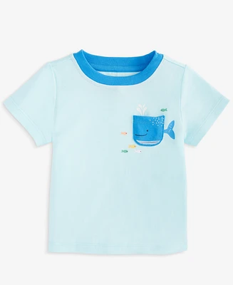 First Impressions Baby Boys Whale Graphic Pocket T-Shirt, Exclusively at Macy's