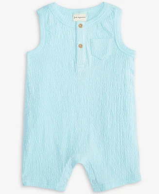 First Impressions Baby Boys Knit Gauze Sunsuit, Exclusively at Macy's