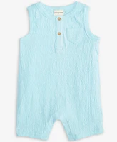 First Impressions Baby Boys Knit Gauze Sunsuit, Exclusively at Macy's