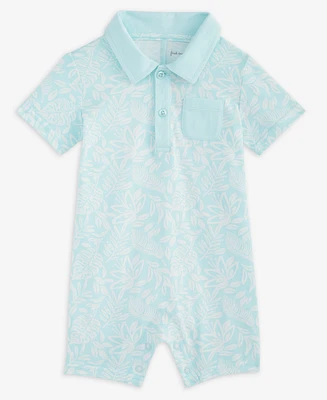 First Impressions Baby Boys Collared Printed Sunsuit, Exclusively at Macy's
