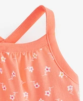 First Impressions Baby Girls Simple Floral-Print Peplum Tank Top, Exclusively at Macy's