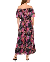 Vince Camuto Women's Off-The-Shoulder Puff-Sleeve Maxi Dress