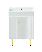[Cabinet Only] 21.6" Bathroom vanity (Sink not included