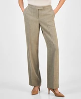 Kasper Women's Mid Rise Straight Leg Pants, Regular & Petite