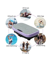 Vibration Plate Fitness Platform – 120 Speed Levels, Whole Body Shaking Machine for Weight Loss, Fat Burn & Lymphatic Drainage