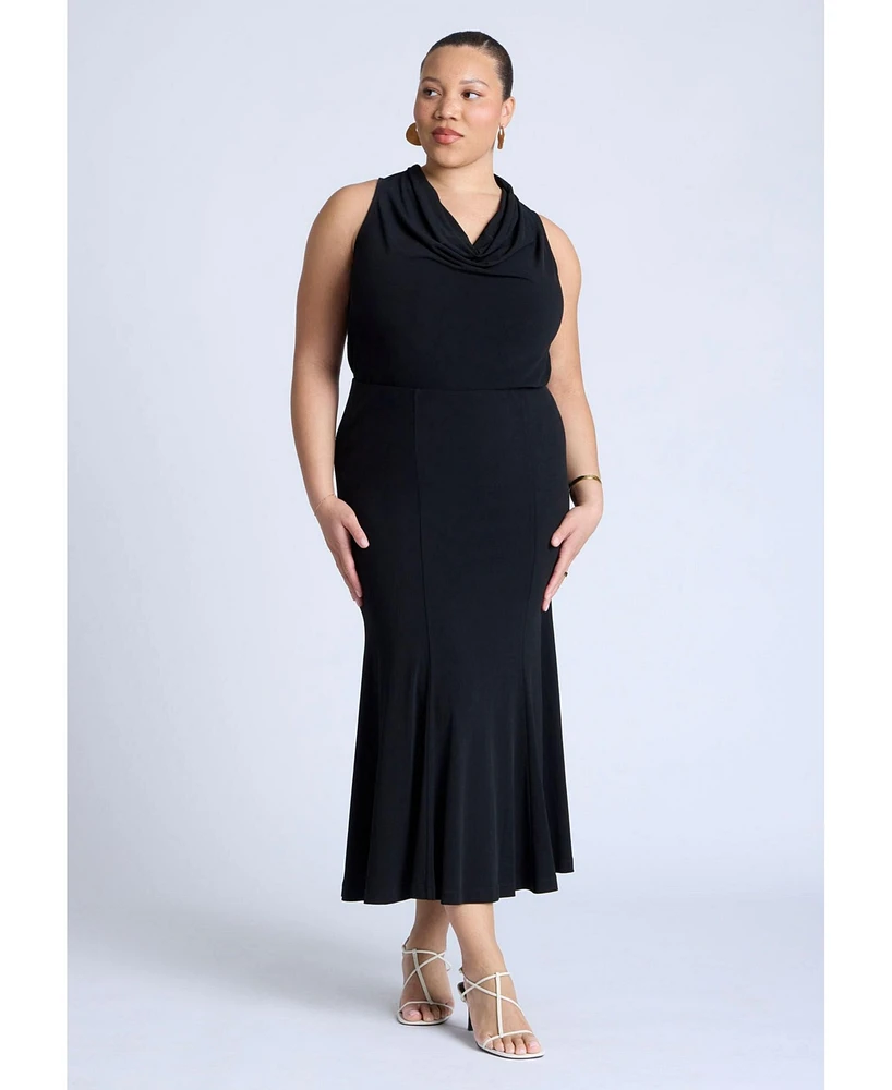 Eloquii Plus Trumpet Jersey Skirt