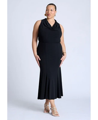 Eloquii Plus Trumpet Jersey Skirt