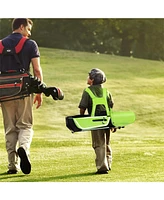 Junior Complete Golf Club Set Right Hand with Rain Hood for Kids-Green