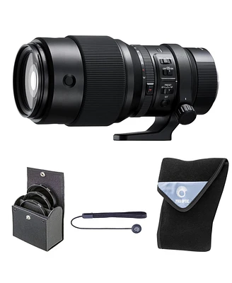 Fujifilm Gf 250mm f/4 R Lm Ois Wr Lens, Bundle with 82mm Digital Essentials Filter Kit and 19x19" Lens Wrap