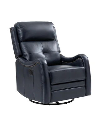 Susana Genuine Leather Swivel Rocker Recliner