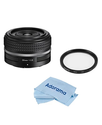 Nikon Nikkor Z 28mm f/2.8 Special Edition Lens, Bundle with ProOptic Pro Digital 52mm Multi Coated Uv Filter, Cleaning Cloth