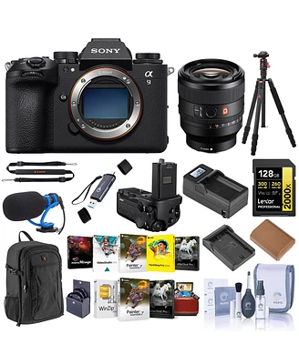 Sony Alpha a9 Iii Mirrorless Camera with Fe 50mm f/1.4 Gm Lens, Bundle with 128GB Memory Card, Software Kit, Battery and 67mm Filter Kit