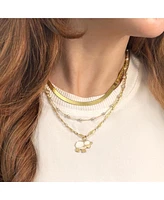 The Lovery Enamel Sheep Charm 14K Gold