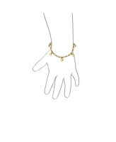 Bling Jewelry Tiny Simple Dangling Hearts Charm Bracelet For Small Wrists 5 Inch Gold Plated