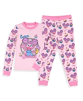 Sesame Street Toddler Girls Abby Cadabby Extra Sweet Long Sleeve Pajama Set