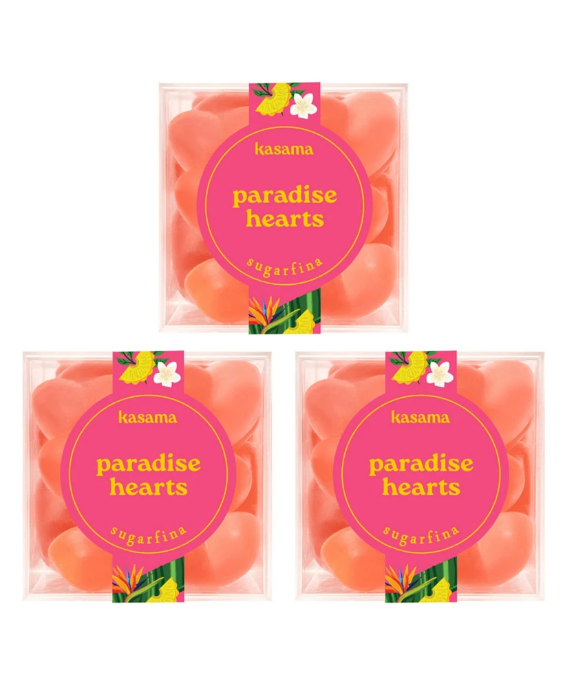 Sugarfina Paradise Heart Jellies Small Cube Kit, 3 Pieces