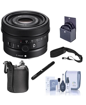 Sony Fe 50mm f/2.5 G Lens for Sony E, Bundle with 49mm Filter Kit, Sling Camera Strap, Lens Case, Lens Cleaner, Cleaning Kit