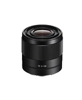 Sony Fe 28mm f/2 Lens for Sony E, Bundle with 49mm Filter Kit, Cleaning Kit