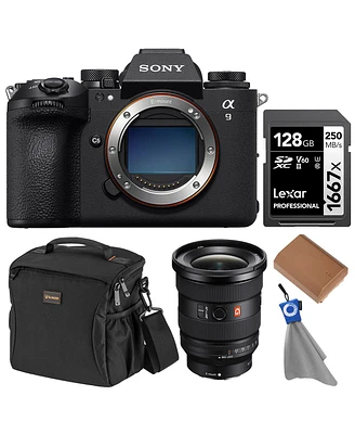 Sony Alpha a9 Iii Mirrorless Camera with Fe 16-35mm f/2.8 Gm Ii Lens, Bundle with 128GB Memory Card, Battery and Bag