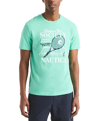 Nautica Men's Tennis Classic-Fit Graphic T-Shirt