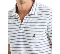 Nautica Men's Classic-Fit Stripe Seersucker Polo Shirt