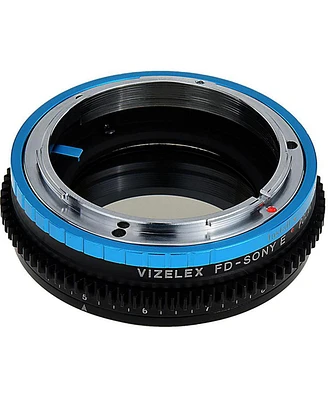 Fotodiox Vizelex Polar Throttle Lens Mount Adapter for Canon Fd & Fl 35mm Slr Lens to Sony Alpha E-Mount Mirrorless Camera Body with Built-In Circular
