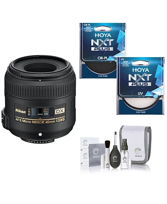 Nikon 40mm f/2.8G Dx Af-s Micro Nikkor Lens, Bundle with Hoya Uv+Cpl Filter Kit, Cleaning Kit