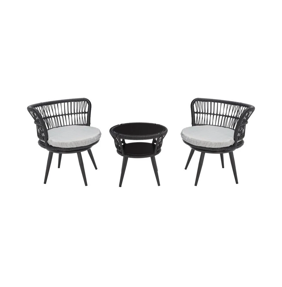Kyomi 3PC Lounge Set