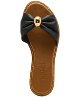 Steve Madden Women's Dipsy Knotted Embellished Slide Sandals