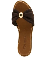 Steve Madden Women's Dipsy Knotted Embellished Slide Sandals