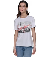 Karl Lagerfeld Paris Petite Bonjour Graphic T-Shirt