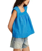 Lucky Brand Women's Cotton Lace-Trim Tank Top