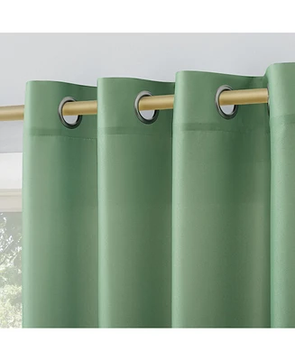 Daylin Woven Semi-Sheer Grommet Curtain Panel