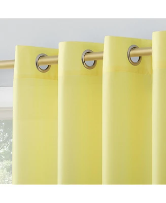 Daylin Woven Semi-Sheer Grommet Curtain Panel