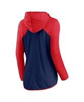 Fanatics Women's Navy/Red Boston Red Sox Script Sleeve Full-Zip Hoodie