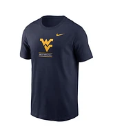 Nike Men's Navy West Virginia Mountaineers 2-Hit T-Shirt