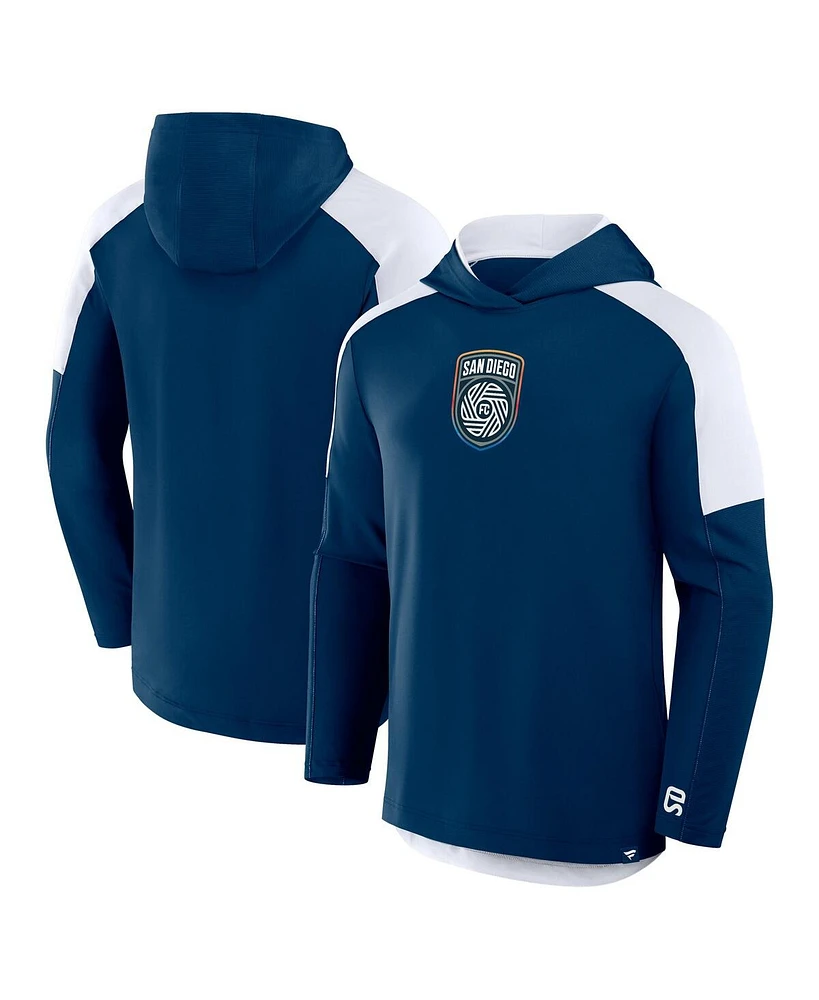 Fanatics Men's Navy San Diego Fc Red Card Transitional Pullover Hoodie