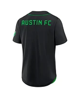 Fanatics Men's Black Austin Fc Injury Time Baseball Jersey
