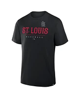 Fanatics Men's Black St. Louis Cardinals Color Pop Legacy Clubhouse T-Shirt