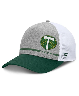 Fanatics Men's Heather Gray Portland Timbers Low Block Trucker Adjustable Hat
