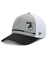 Fanatics Men's Heather Gray Minnesota United Fc Low Block Trucker Adjustable Hat