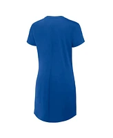 Fanatics Women's Royal Florida Gators Relaxed fit Ruched Criss Cross Drape T-Shirt Dress