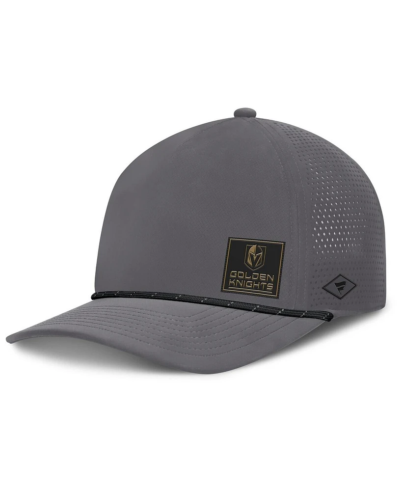Fanatics Men's Gray Vegas Golden Knights Captain Rope Adjustable Hat