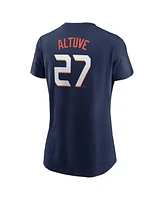 Nike Women's Jose Altuve Navy Houston Astros 2025 City Connect Fuse Name Number T-Shirt