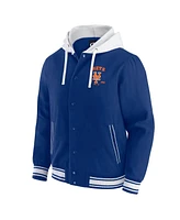 Fanatics Men's Royal New York Mets Full-Snap Hooded Jacket