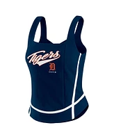 Wear By Erin Andrews Women's Navy Detroit Tigers Square Neck Tank Top